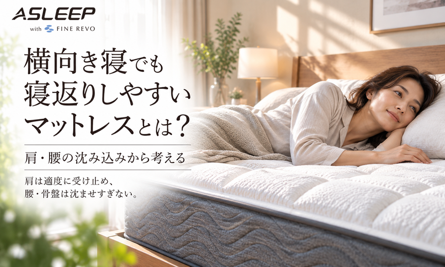 横向き寝でも寝返りしやすいマットレスとは?