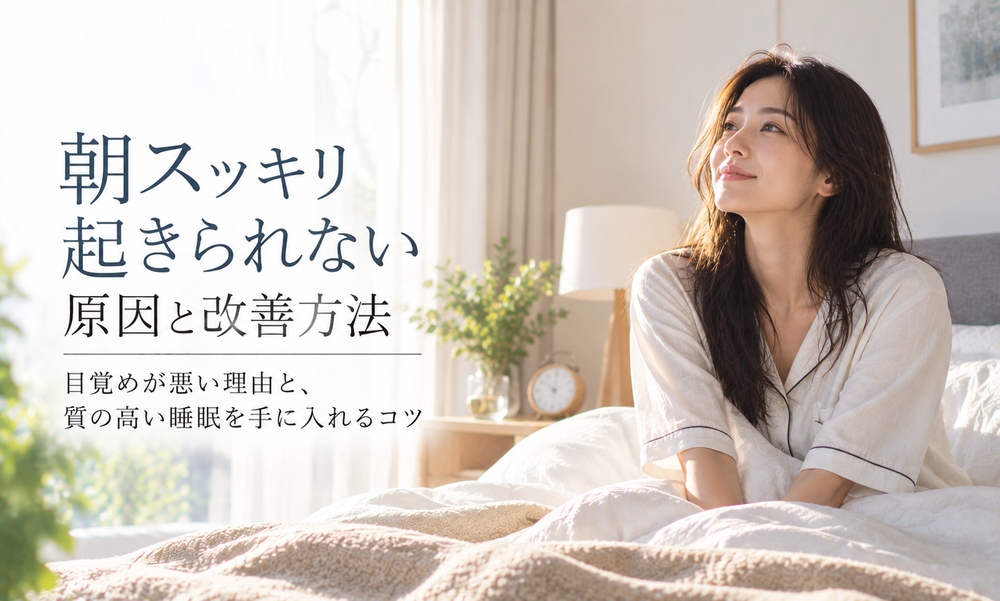 朝スッキリ起きられない原因と改善方法