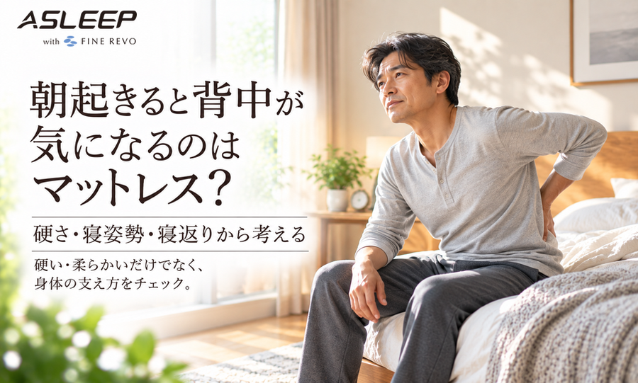 朝起きると背中が気になるのはマットレス？