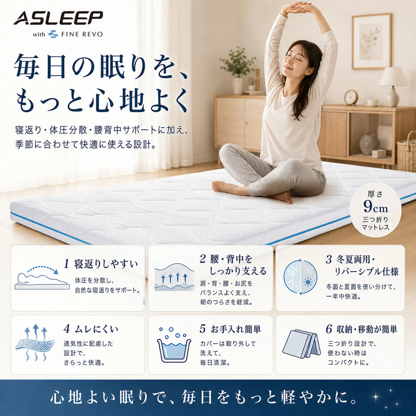 身体にフィットする3次元の動き