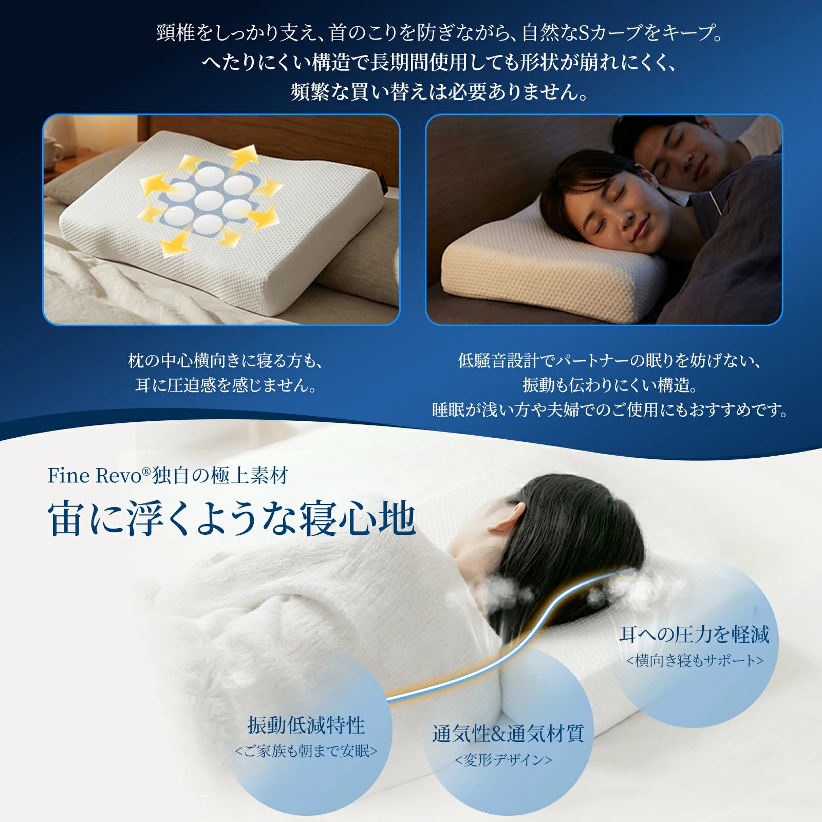 宙に浮くようなね寝心地