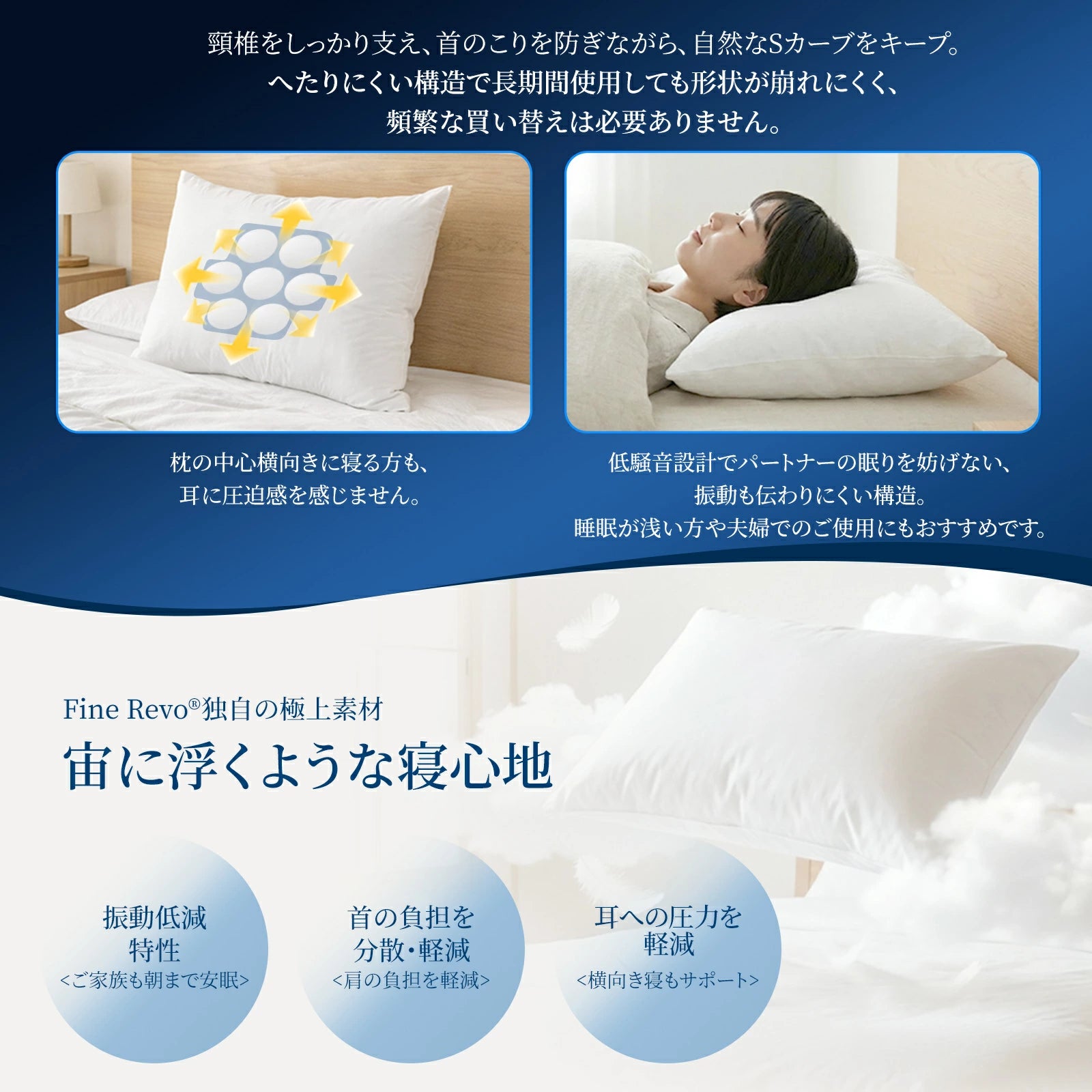 宙に浮くような名心地｜寝返りしやすいマットレスASLEEP