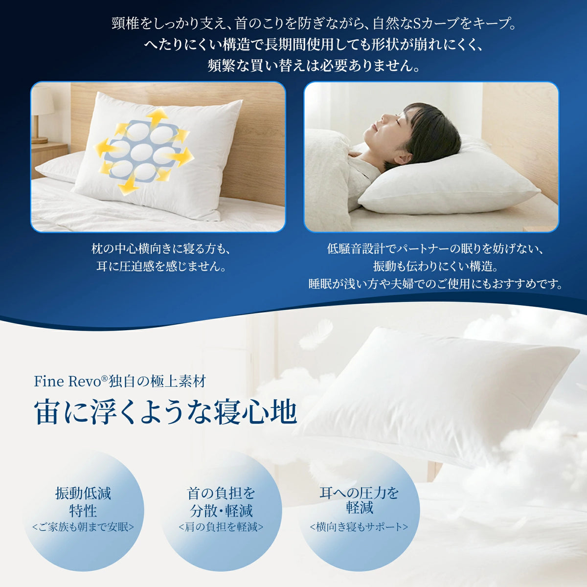 宙に浮くような名心地｜寝返りしやすいマットレスASLEEP