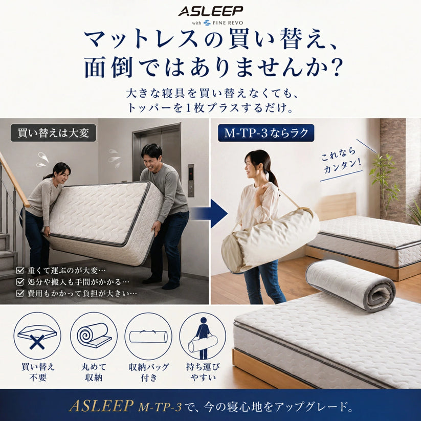 マットレスの買い替え、面倒ではありませんか?