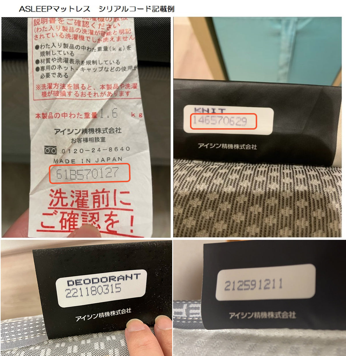 ASLEEP(アスリープ)  ファインレボ フレックスバッグのみ(マットレス内部材)交換用