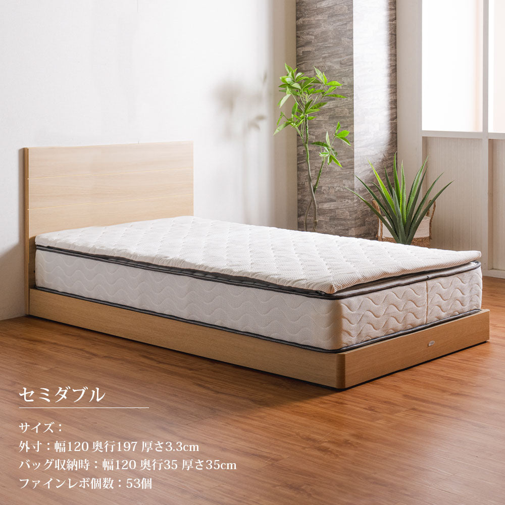 マットレストッパー 持ち運び 折りたたみ コンパクト 三つ折 腰 高反発